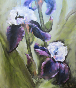 Iris Oil Painting