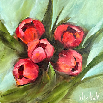 Quintet in Red oil painting