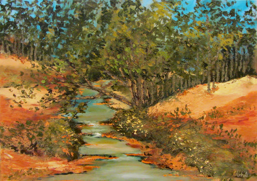 Sandy Creek Oil Painting