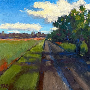 Back Road oil painting