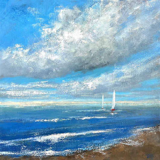 Up Wind oil painting