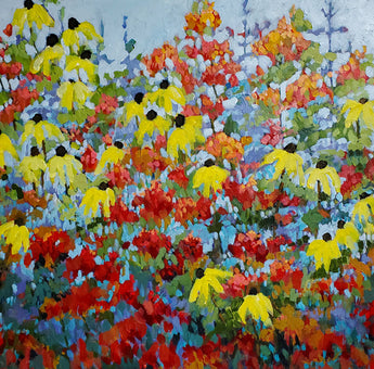 Happy Garden Acrylic Painting