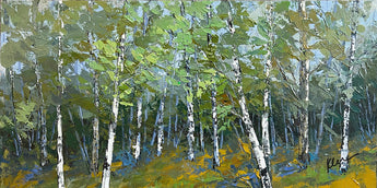 Waiting acrylic painting