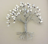 Twisted Silver Leaf Tree with Berries