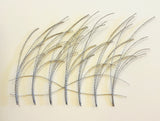 Wire Wrapped Dune Grasses with Golden Seed Buds