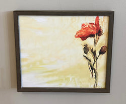 Solo Poppy Rustic Framed Marker Board