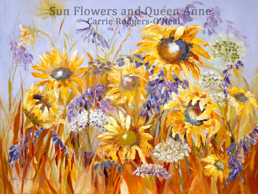 Sunflowers and Queen Anne Giclee