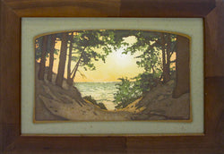 Saugatuck Dunes Hazelnut Framed Giclee