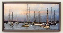 Sleeping Sails Framed Giclee on Canvas