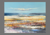 Waiting oil painting