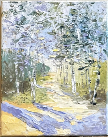 Walk With Me oil painting