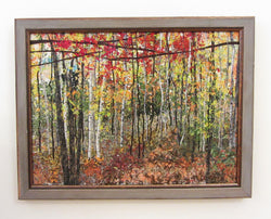 Autumn Impressionistic Horizontal Framed