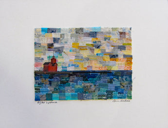 Big Red Lighthouse Mosaic Horizontal