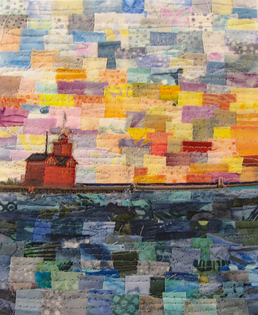 Big Red Lighthouse Vertical Mosaic