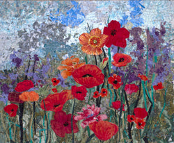 Horizontal Poppies Impressionistic