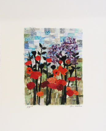 Poppies Mosaic Vertical