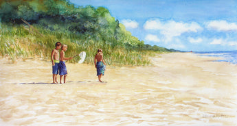 Beach Bug Catchers Giclee