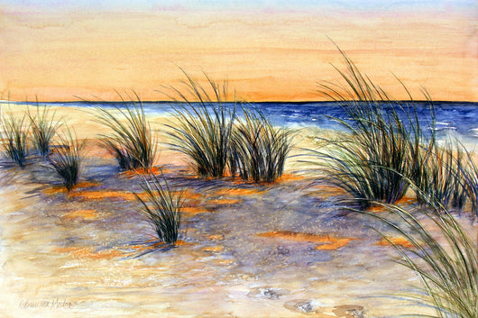 Beach Grass At Sunset Giclee
