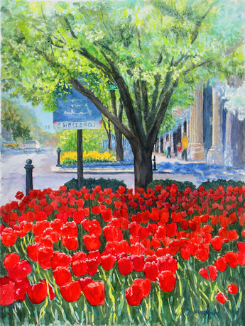 Downtown Tulips Giclee