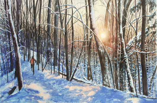 Twilight Run In Sanctuary Woods Notecard Set of 5.