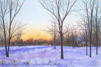 Winter Sunset Giclee