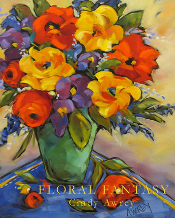 Fantasy Floral Giclee on Canvas