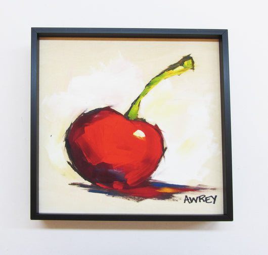 Fruits On Wood Red Cherry Framed Giclee