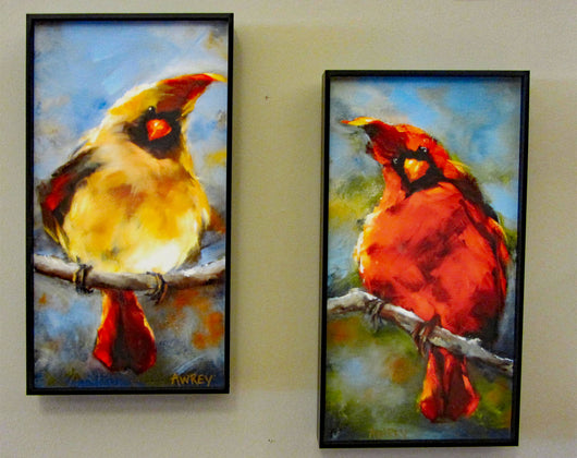 His Majesty Cardinal Framed Giclee on Canvas