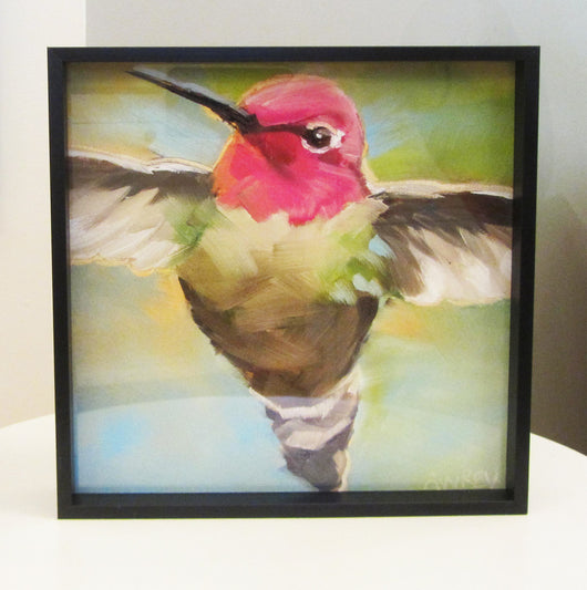 Humming Green Framed Giclee