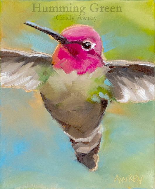 Humming Green Giclee