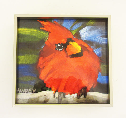 'Lil Funky' Red Cardinal Framed Giclee
