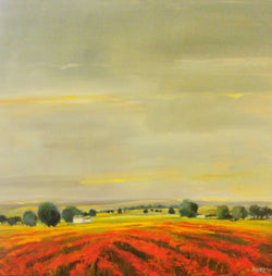 Tulip Farm Oil Painting