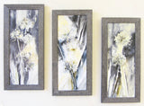 Allium Quintet Framed Giclee on Canvas