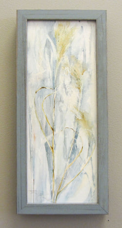 Blue Zebra Grass Mini Canvas Giclee Framed