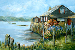Conwy River Boat House Giclee