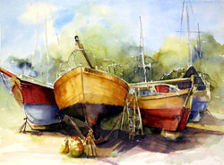 Dry Docked At Gibson's I Giclee
