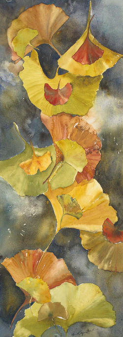 Evening Ginkgo Leaves Giclee