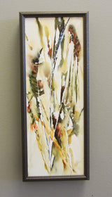 Feathers And Cat Tails Mini Canvas Giclee Framed