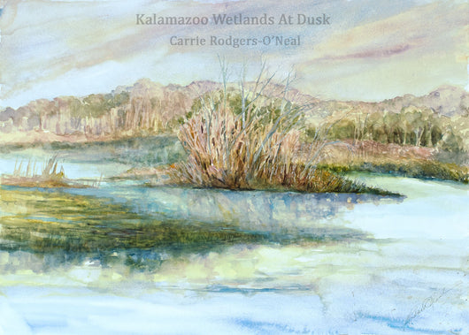 Kalamazoo Wetlands At Dusk Giclee