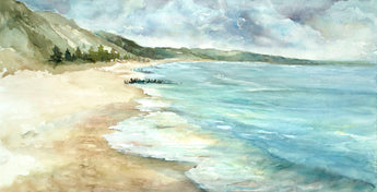Lake Town Surf Reflections Panoramic Giclee