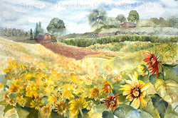 Traverse Sunflower Farm Giclee