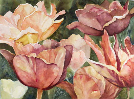 Tulip Interpretation Watercolor Painting
