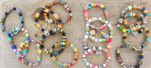 Paper beads -- hits and misses