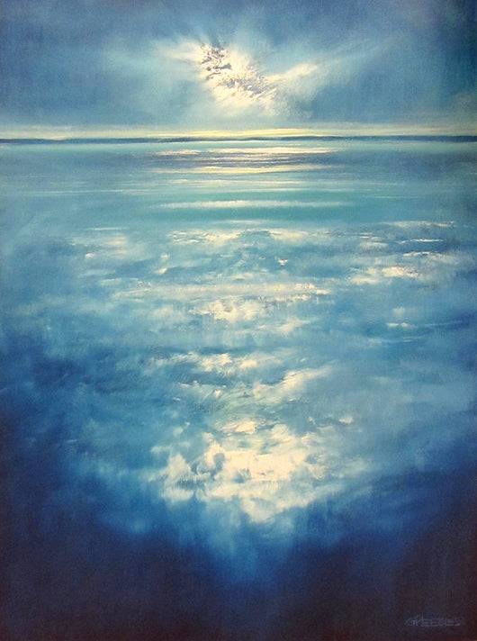 Blue Surf I Oil Painting