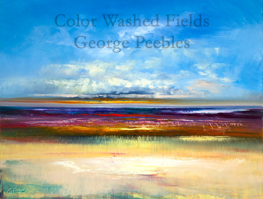 Color Washed Fields Oil Painting