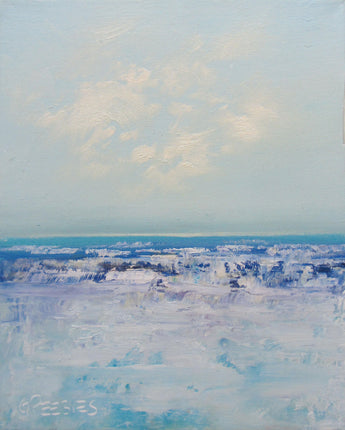 Frozen Caves Oil Painting