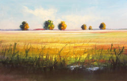 Golden Fields III Oil Painting
