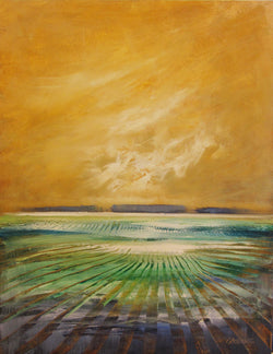 Golden Skies and Blue Fields Giclee
