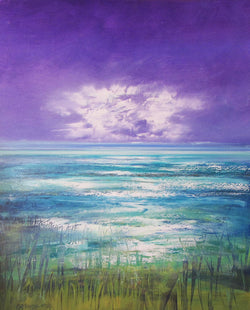 Grassy Coast Oil Painting