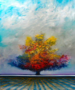 Kaleidoscope Tree Oil Painting